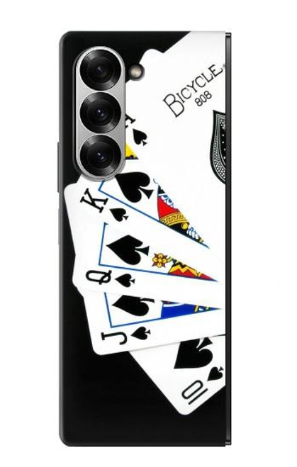 S1078 Poker Royal Straight Flush Case For Samsung Galaxy Z Fold 6