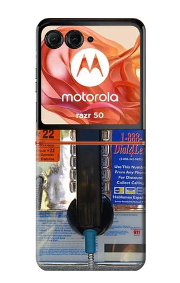 S0087 Payphone Case For Motorola Razr 70,60,50, Razr (2026, 2025, 2024)