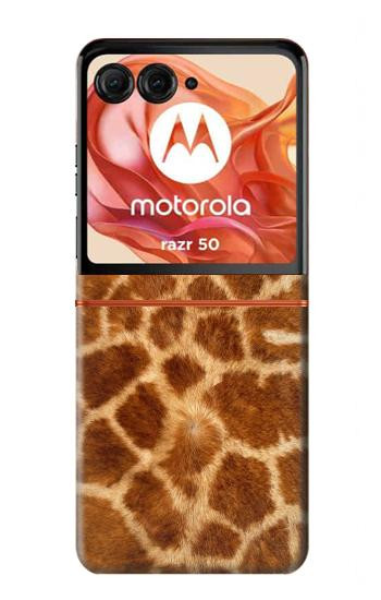 S0422 Giraffe Skin Case For Motorola Razr 70,60,50, Razr (2026, 2025, 2024)