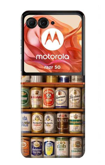 S0983 Beer Cans Collection Case For Motorola Razr 70,60,50, Razr (2026, 2025, 2024)