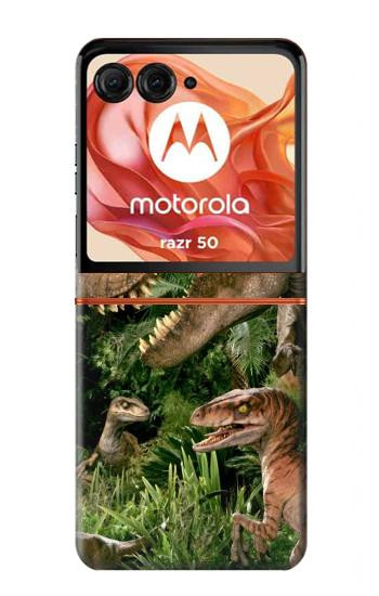 S1452 Trex Raptor Dinosaur Case For Motorola Razr 70,60,50, Razr (2026, 2025, 2024)