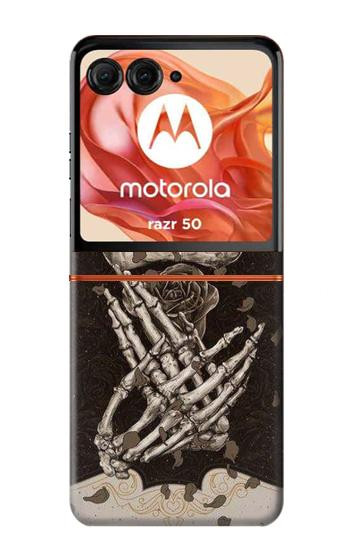 S1676 Skull Rose Case For Motorola Razr 70,60,50, Razr (2026, 2025, 2024)