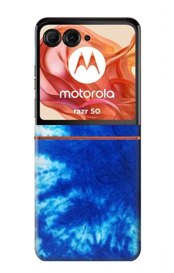 S1869 Tie Dye Blue Case For Motorola Razr 70,60,50, Razr (2026, 2025, 2024)
