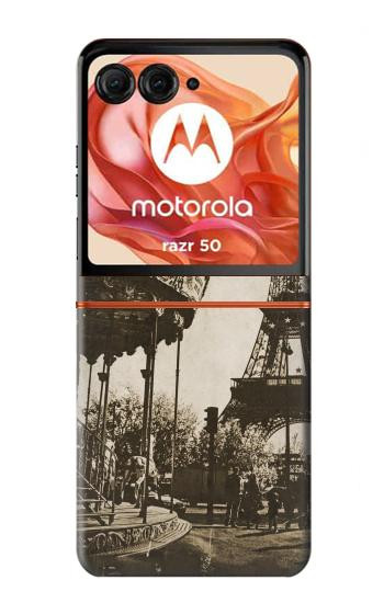S2174 Eiffel Tower Vintage Paris Case For Motorola Razr 70,60,50, Razr (2026, 2025, 2024)