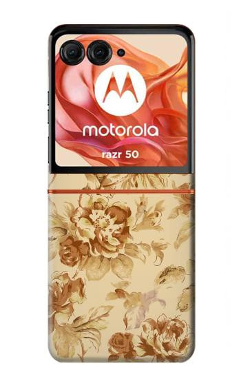 S2180 Flower Floral Vintage Pattern Case For Motorola Razr 70,60,50, Razr (2026, 2025, 2024)