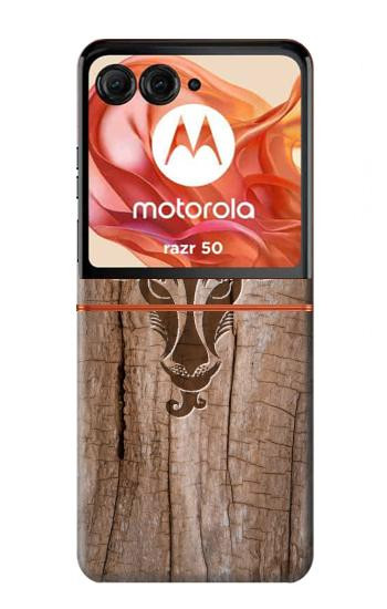 S2183 Goat Wood Graphic Printed Case For Motorola Razr 70,60,50, Razr (2026, 2025, 2024)