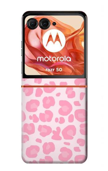 S2213 Pink Leopard Pattern Case For Motorola Razr 70,60,50, Razr (2026, 2025, 2024)