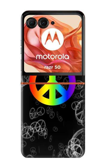 S2356 Peace Sign Case For Motorola Razr 70,60,50, Razr (2026, 2025, 2024)