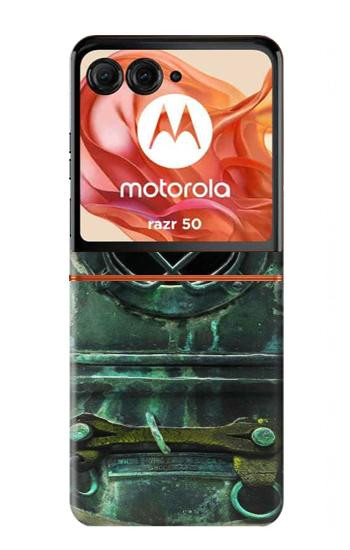S2632 Antique Vintage Deep Sea Diver Helmet Case For Motorola Razr 70,60,50, Razr (2026, 2025, 2024)