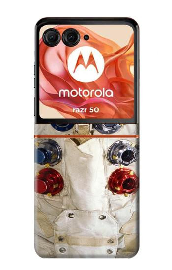 S2639 Neil Armstrong White Astronaut Space Suit Case For Motorola Razr 70,60,50, Razr (2026, 2025, 2024)