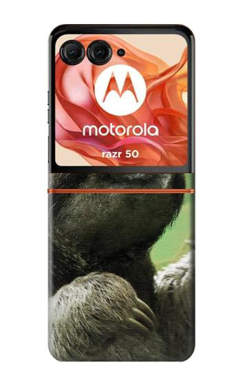 S2708 Smiling Sloth Case For Motorola Razr 70,60,50, Razr (2026, 2025, 2024)
