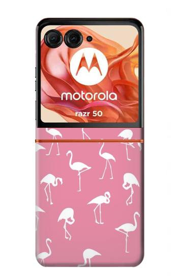 S2858 Pink Flamingo Pattern Case For Motorola Razr 70,60,50, Razr (2026, 2025, 2024)