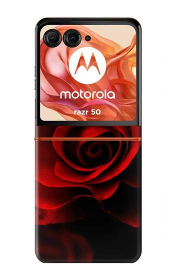 S2898 Red Rose Case For Motorola Razr 70,60,50, Razr (2026, 2025, 2024)