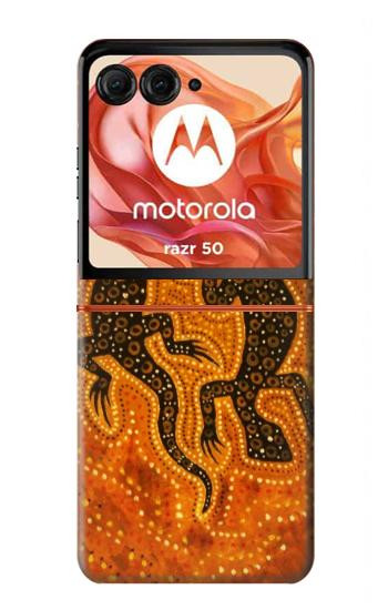 S2901 Lizard Aboriginal Art Case For Motorola Razr 70,60,50, Razr (2026, 2025, 2024)