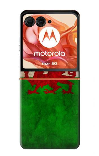 S2976 Wales Football Soccer Flag Case For Motorola Razr 70,60,50, Razr (2026, 2025, 2024)