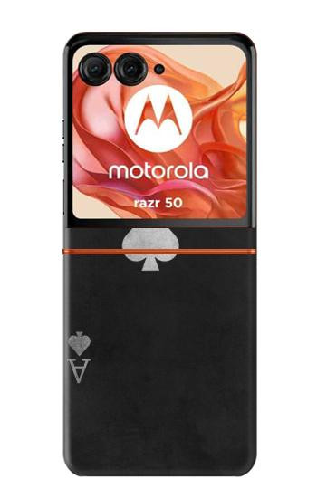 S3152 Black Ace of Spade Case For Motorola Razr 70,60,50, Razr (2026, 2025, 2024)