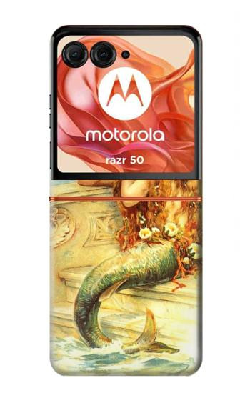 S3184 Little Mermaid Painting Case For Motorola Razr 70,60,50, Razr (2026, 2025, 2024)