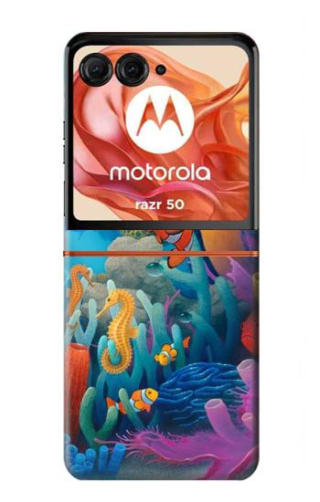 S3227 Underwater World Cartoon Case For Motorola Razr 70,60,50, Razr (2026, 2025, 2024)
