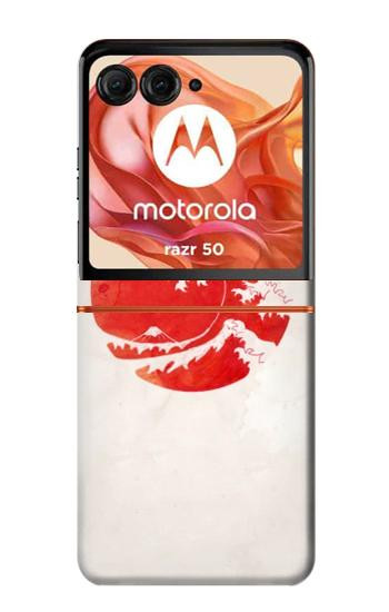 S3237 Waves Japan Flag Case For Motorola Razr 70,60,50, Razr (2026, 2025, 2024)