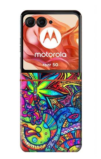 S3255 Colorful Art Pattern Case For Motorola Razr 70,60,50, Razr (2026, 2025, 2024)