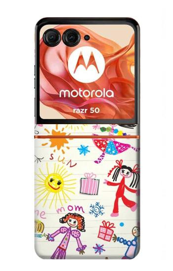 S3280 Kids Drawing Case For Motorola Razr 70,60,50, Razr (2026, 2025, 2024)