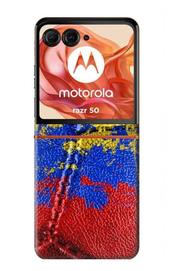 S3306 Colombia Flag Vintage Football Graphic Case For Motorola Razr 70,60,50, Razr (2026, 2025, 2024)
