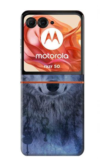 S3410 Wolf Dream Catcher Case For Motorola Razr 70,60,50, Razr (2026, 2025, 2024)