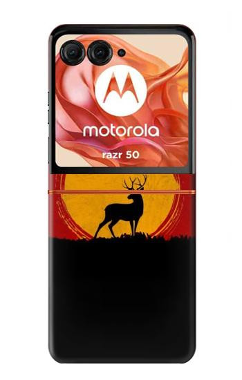 S3513 Deer Sunset Case For Motorola Razr 70,60,50, Razr (2026, 2025, 2024)