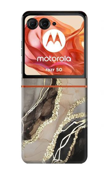 S3700 Marble Gold Graphic Printed Case For Motorola Razr 70,60,50, Razr (2026, 2025, 2024)