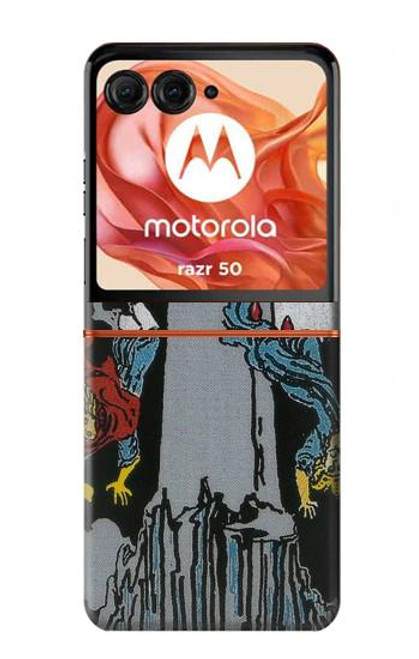 S3745 Tarot Card The Tower Case For Motorola Razr 50