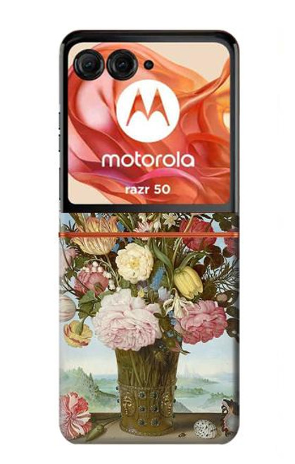 S3749 Vase of Flowers Case For Motorola Razr 50