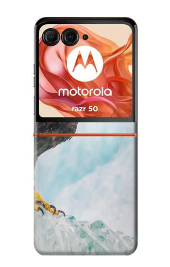 S3843 Bald Eagle On Ice Case For Motorola Razr 70,60,50, Razr (2026, 2025, 2024)