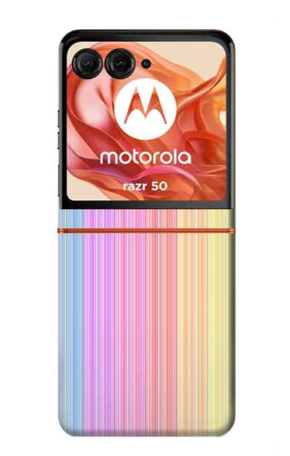 S3849 Colorful Vertical Colors Case For Motorola Razr 50