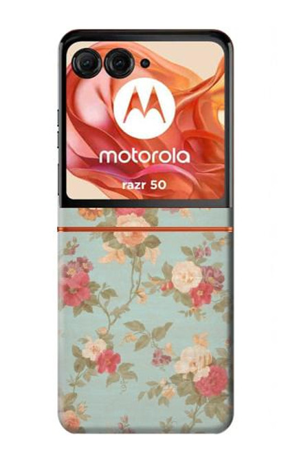 S3910 Vintage Rose Case For Motorola Razr 50