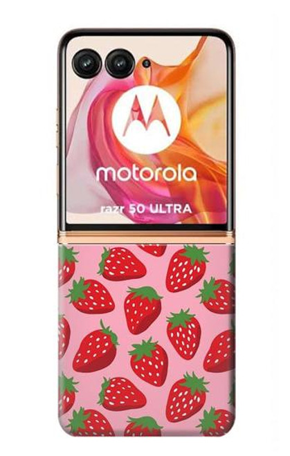 S3719 Strawberry Pattern Case For Motorola Razr 50 Ultra