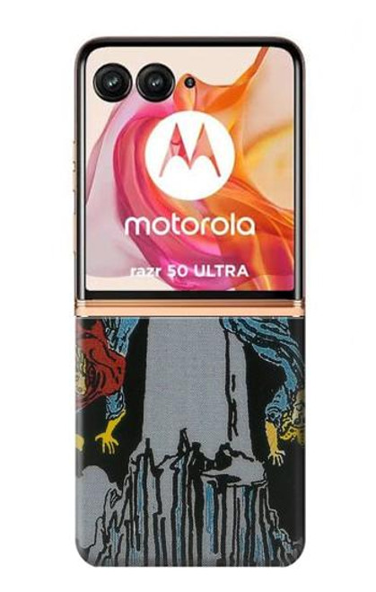 S3745 Tarot Card The Tower Case For Motorola Razr 50 Ultra