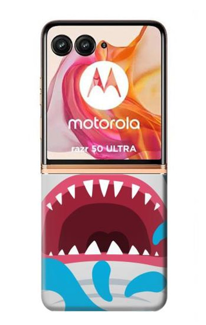 S3947 Shark Helicopter Cartoon Case For Motorola Razr 50 Ultra