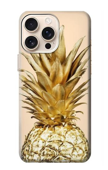 S3490 Gold Pineapple Case For iPhone 16 pro