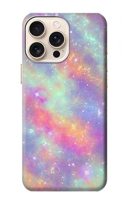 S3706 Pastel Rainbow Galaxy Pink Sky Case For iPhone 16 pro