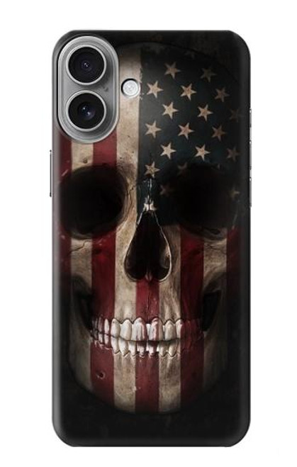 S3850 American Flag Skull Case For iPhone 16 plus