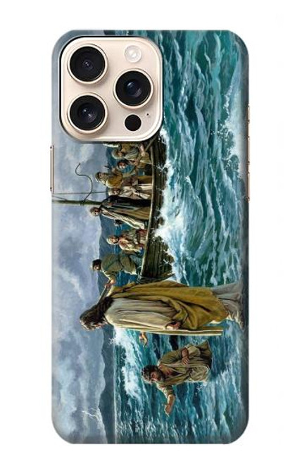 S1722 Jesus Walk on The Sea Case For iPhone 16 pro max