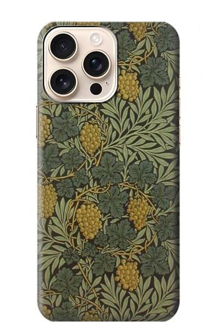 S3662 William Morris Vine Pattern Case For iPhone 16 pro max