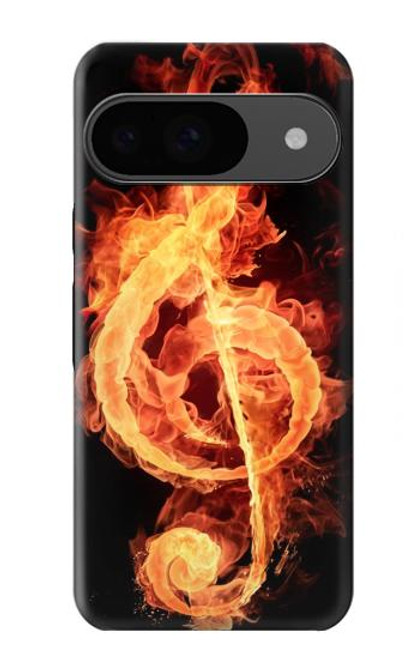 S0493 Music Note Burn Case For Google Pixel 9
