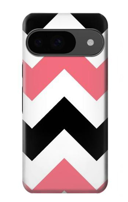 S1849 Pink Black Chevron Zigzag Case For Google Pixel 9