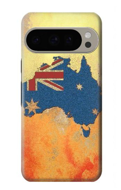 S2494 Australia Flag Map Rock Texture Case For Google Pixel 9 Pro