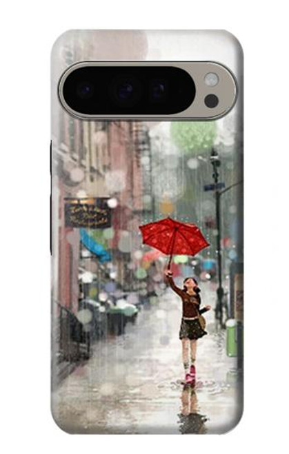 S0108 Girl in The Rain Case For Google Pixel 9 Pro XL
