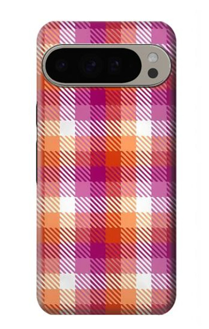 S3941 LGBT Lesbian Pride Flag Plaid Case For Google Pixel 9 Pro XL