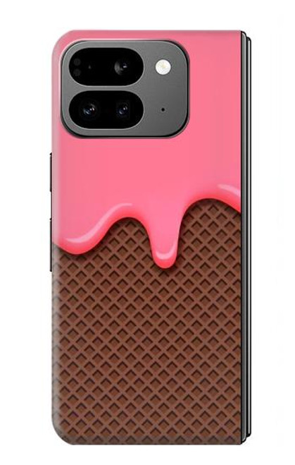 S3754 Strawberry Ice Cream Cone Case For Google Pixel 9 Pro Fold