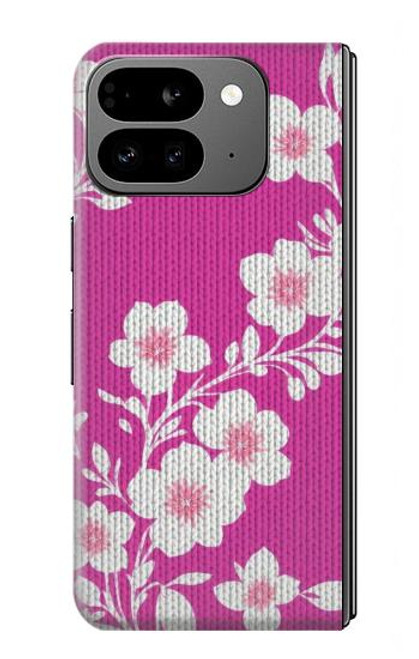 S3924 Cherry Blossom Pink Background Case For Google Pixel 9 Pro Fold