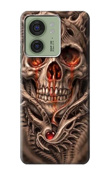S1675 Skull Blood Tattoo Case For Motorola Edge (2023), Edge 40